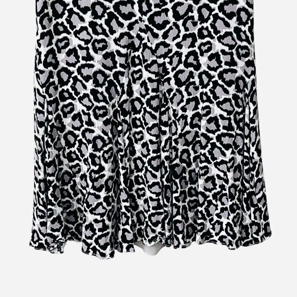 DVF Diane Von Furstenberg Clara Dress Size 6 Zip Up Gato Vanilla Fog Black - Picture 9 of 16